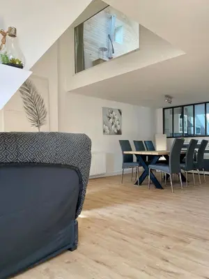 Coin salon dans l'établissement Le Loft Saint-Martin by Melrose