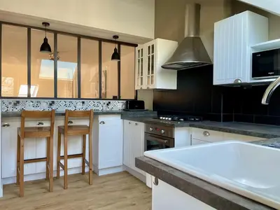 Cuisine ou kitchenette dans l'établissement Le Loft Saint-Martin by Melrose