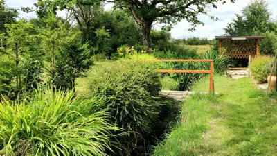 Jardin de l'établissement Maison Portbail-sur-Mer