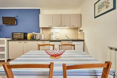 Cuisine ou kitchenette dans l'établissement Studio PETIT JUNO