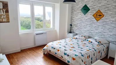 Un ou plusieurs lits dans un hébergement de l'établissement Maison familiale proche de la mer
