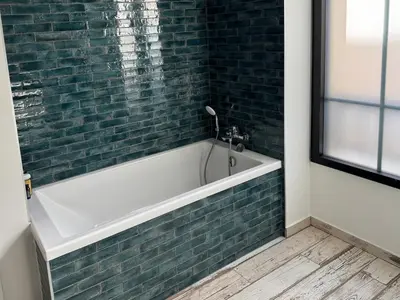 Salle de bains dans l'établissement Maison d'exception face à la mer