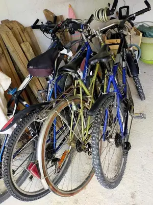 Vélo sur le terrain de l'établissement Charmant logement tout équipé à 150m de la plage ou dans les environs
