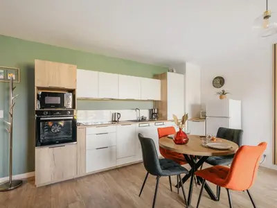 Cuisine ou kitchenette dans l'établissement Apartment Ker Eol-2 by Interhome