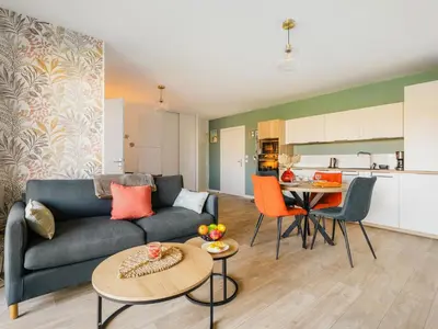 Cuisine ou kitchenette dans l'établissement Apartment Ker Eol-2 by Interhome