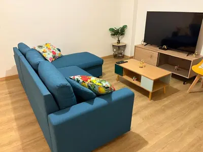 Télévision ou salle de divertissement dans l'établissement HSC LYL appartement lumineux