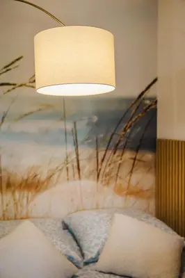 Coin salon dans l'établissement Les Dunes - Jardin Privatif - Plage à 500 Mètres