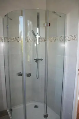 Salle de bains dans l'établissement Gîte la brêche des chars