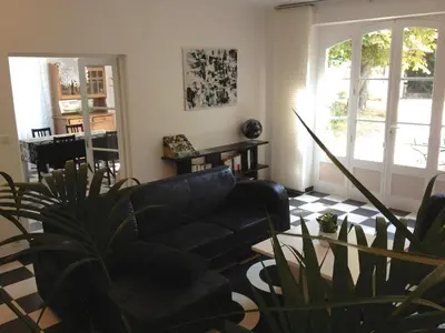 Coin salon dans l'établissement Le Clos des Pommiers gîte