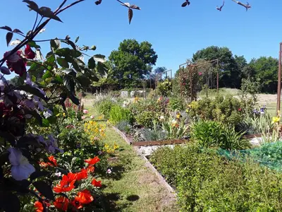 Jardin de l'établissement manoir de la baronnie d'urville