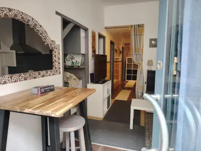 Cuisine ou kitchenette dans l'établissement CAEN le Port