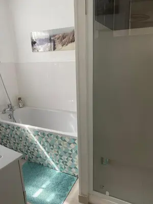 Salle de bains dans l'établissement L'échappatoire - A 300 m de la plage