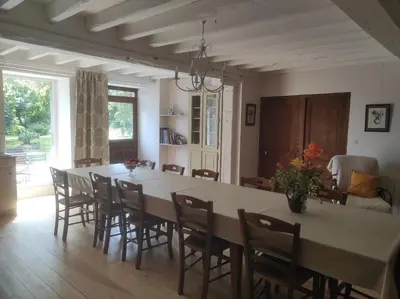 Coin salon dans l'établissement Ferme de la Motte