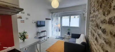 Télévision ou salle de divertissement dans l'établissement appartement centre ville