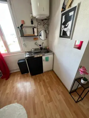 Cuisine ou kitchenette dans l'établissement Pause détente à Cabourg