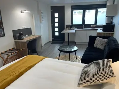 Cuisine ou kitchenette dans l'établissement studio269