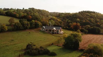 Paysage naturel près de la maison d'hôtes