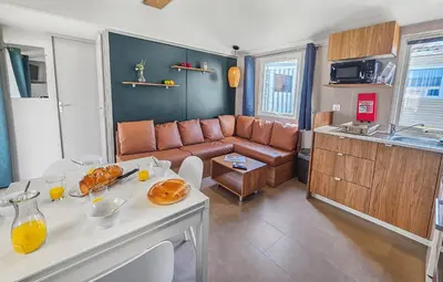 Cuisine ou kitchenette dans l'établissement le Nomatitoz