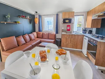 Cuisine ou kitchenette dans l'établissement le Nomatitoz
