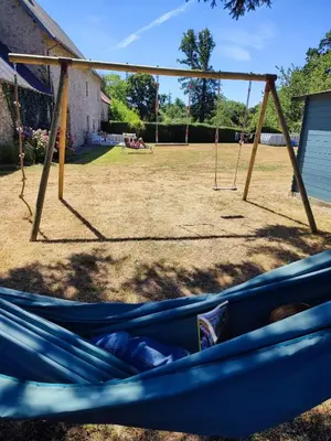 Aire de jeux pour enfants de l'établissement Maison Normandie proche mer