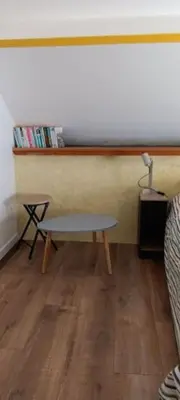 Coin salon dans l'établissement gite des hautes planches 2 pers en Normandie