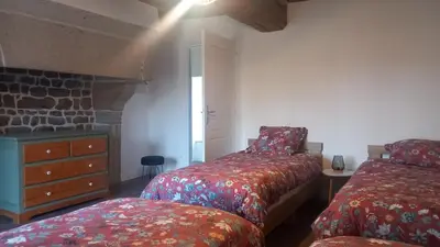 Un ou plusieurs lits dans un hébergement de l'établissement Détente à la campagne
