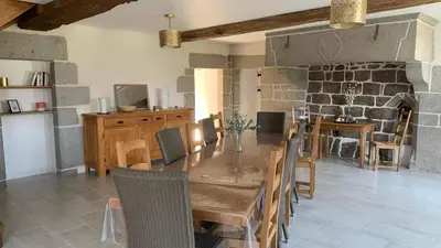 Cuisine ou kitchenette dans l'établissement Détente à la campagne