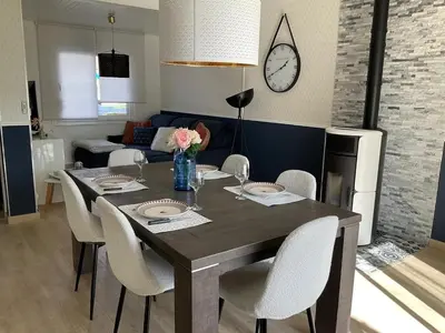 Cuisine ou kitchenette dans l'établissement Au Bord de L'Ô