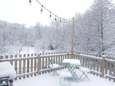 L'établissement Pressoir en Normandie en hiver