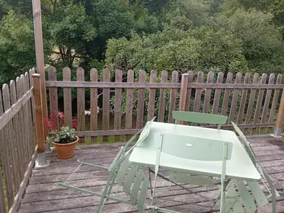 Balcon ou terrasse dans l'établissement Pressoir en Normandie
