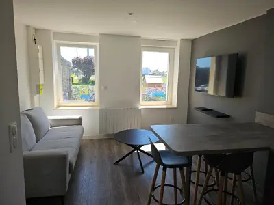 Télévision ou salle de divertissement dans l'établissement Appartement Djo&Juh 3