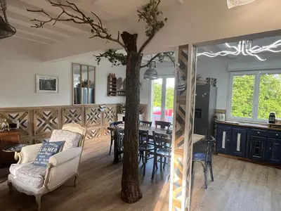 Coin salon dans l'établissement Les Hauts d'Omaha