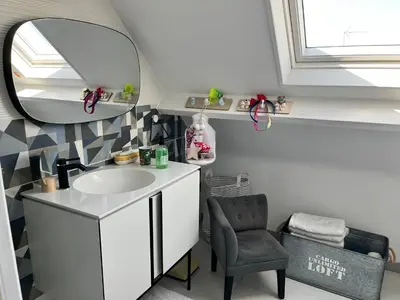 Cuisine ou kitchenette dans l'établissement Colora Cottage - A 100 m de la plage
