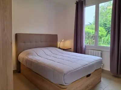 Plan de l'établissement À 300 m de la plage, charme et tranquillité à Merville-Franceville - FR-1-788-66