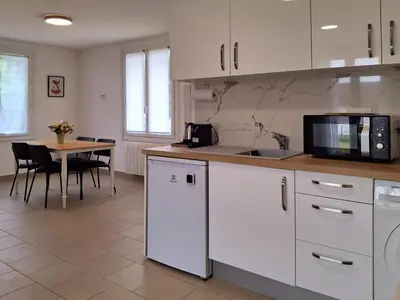 Plan de l'établissement À 300 m de la plage, charme et tranquillité à Merville-Franceville - FR-1-788-66