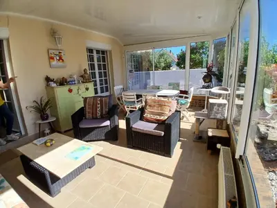 Coin salon dans l'établissement Chambre sérénité
