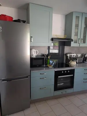 Cuisine ou kitchenette dans l'établissement Maison agréable au coeur de Bayeux !