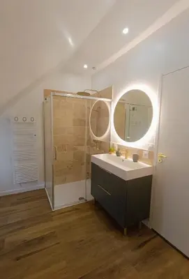 Salle de bains dans l'établissement L'appart