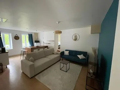 Coin salon dans l'établissement Appartement moderne & pittoresques