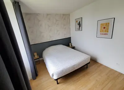 Un ou plusieurs lits dans un hébergement de l'établissement L'Évasion Maison typique de mineur