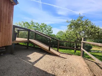 Jardin de l'établissement Tiny House Le Petit Nid du Pré