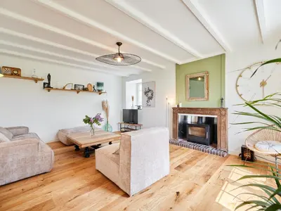 Coin salon dans l'établissement Holiday Home l'Ansnevilla by Interhome
