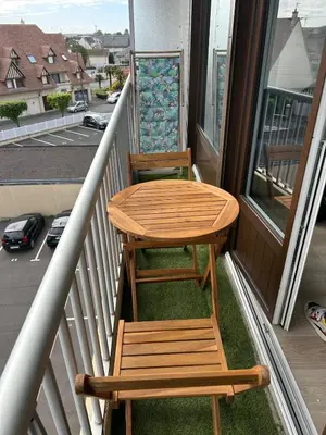 Balcon ou terrasse dans l'établissement Studio Lumineux à 2 pas de la Rue de la Mer