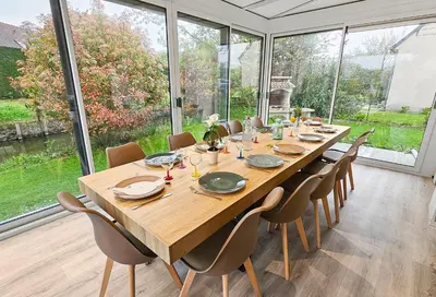 Jardin de l'établissement Cousinades and XXL family, terrace