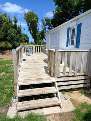 Jardin de l'établissement mobilhomme omaha