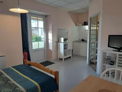 Cuisine ou kitchenette dans l'établissement Le Lerry aux Pierres Bleues