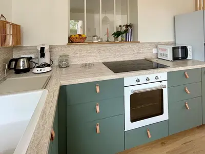 Cuisine ou kitchenette dans l'établissement La Comète by Melrose