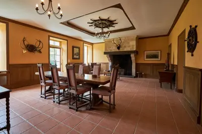 Coin salon dans l'établissement Manoir de l’Ormel