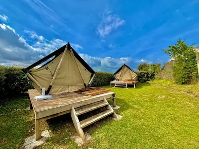 Paysage naturel près de le camping