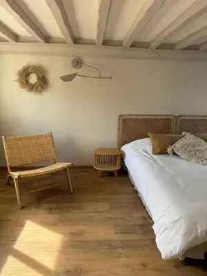 Un ou plusieurs lits dans un hébergement de l'établissement Le Nid de Plumetot - Maison de Charme en Normandie